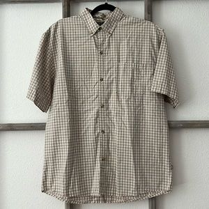 Men’s REI Short sleeve button down shirt (medium)